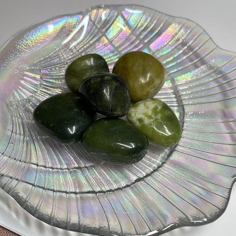 Green Jade Tumble Stones - Sarah's Pretty Rocks