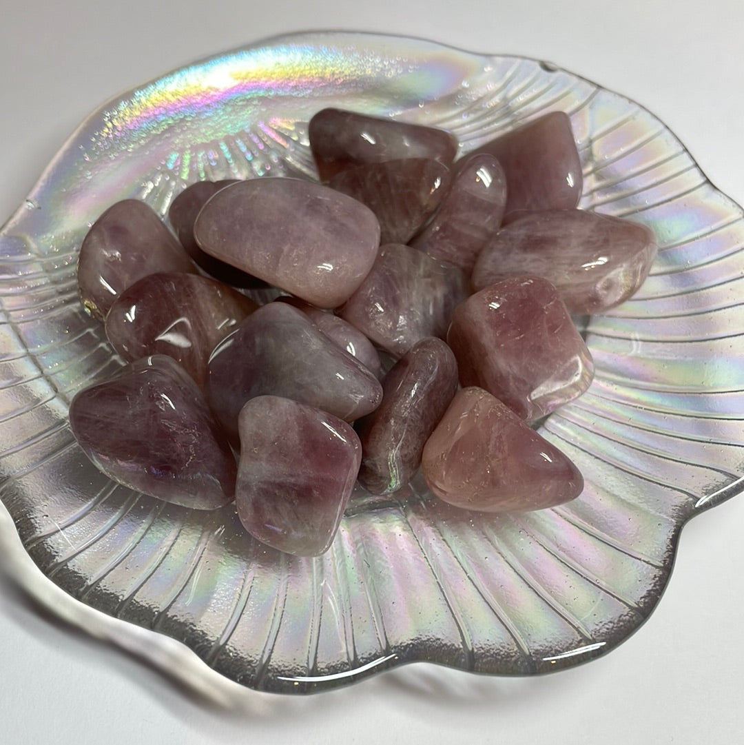 Lavender Rose Quartz Tumble Stones - Sarah's Pretty Rocks